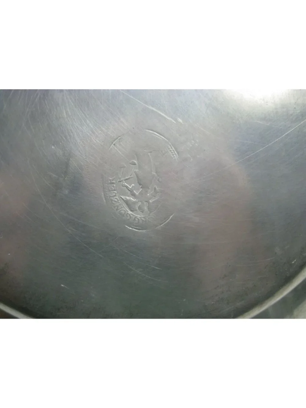 Zinn German Antique Pewter Plate Engraved Klenck 1839 Charger Home Georg Gonzler